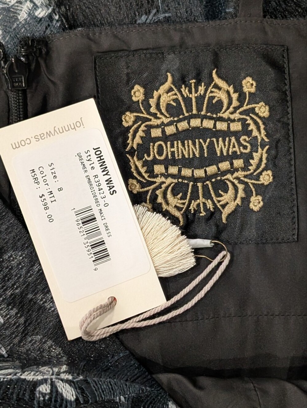 Johnny Was DREAMER EMBROIDERED MAXI DRESS - Picture 8 of 9
